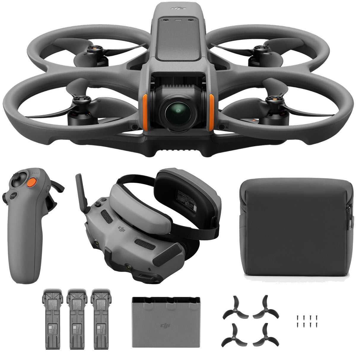 DJI Avata 2 Fly More Combo (3 Batteries) FPV Drone Goggles 3(OLED) with 4k Camera
