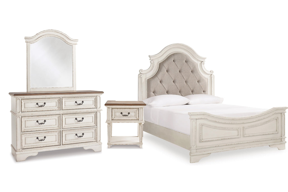 Realyn Cama, Gavetero con Espejo & Mesa de Noche