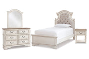 Realyn Cama, Gavetero con Espejo & Mesa de Noche