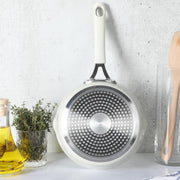 Martha Stewart 142703 Heathland 8" Fry Pan Cookware - Linen White