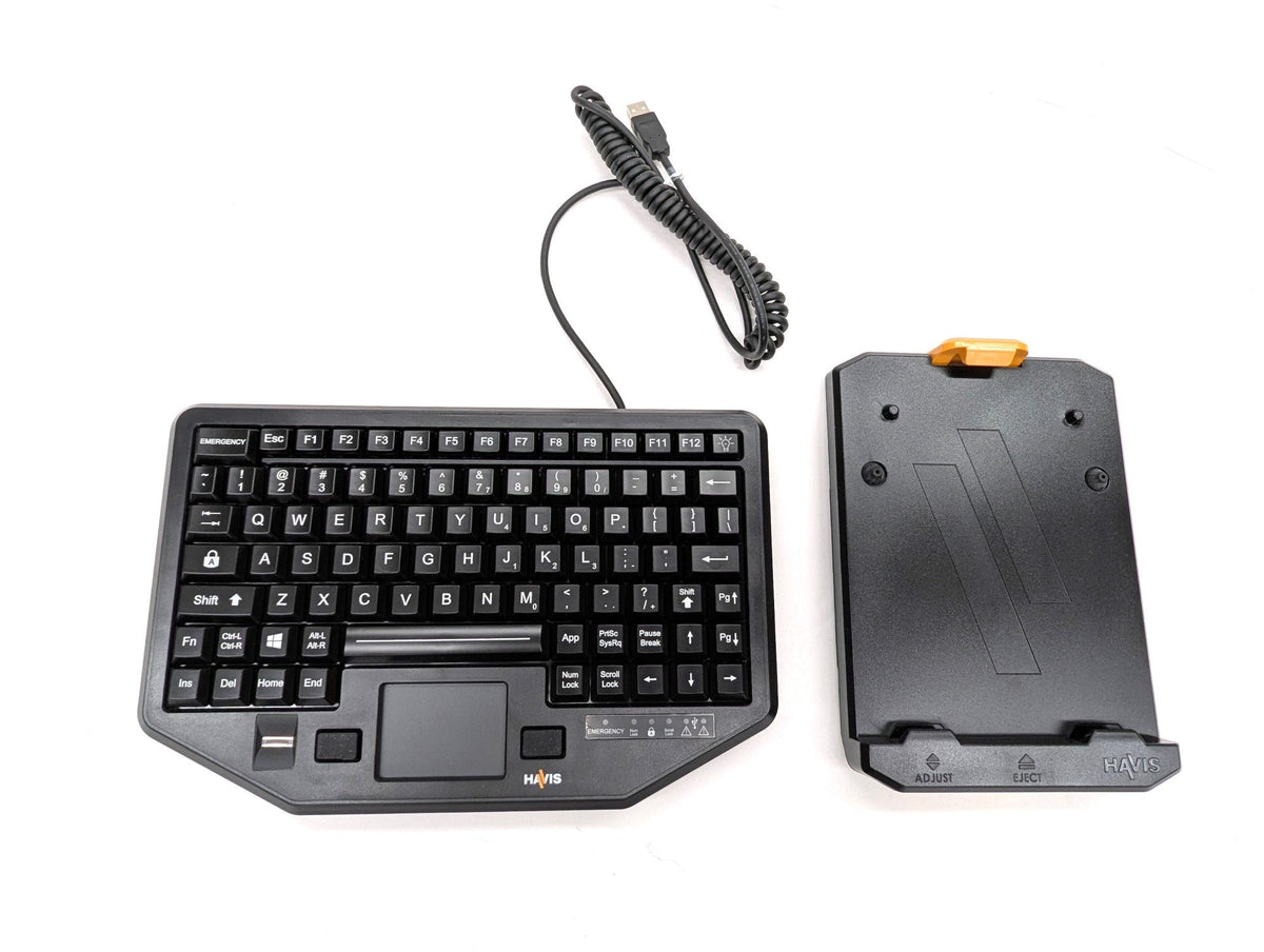 Havis PKG-KB-204 Dual Authentication 88-key Backlit USB Keyboard with
