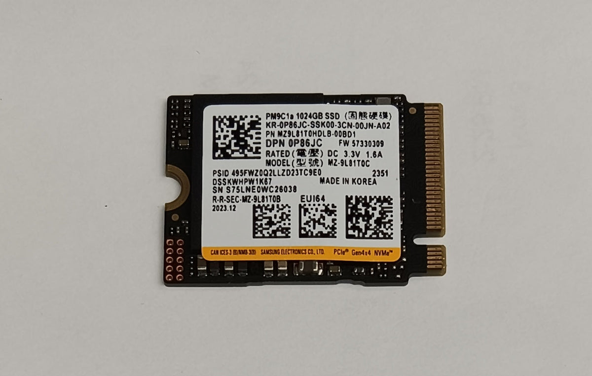 Dell 1TB ( MZ9L81T0HDLB-00BD1) M.2 NVMe 2230 Internal SSD PCIe Gen 4x4
