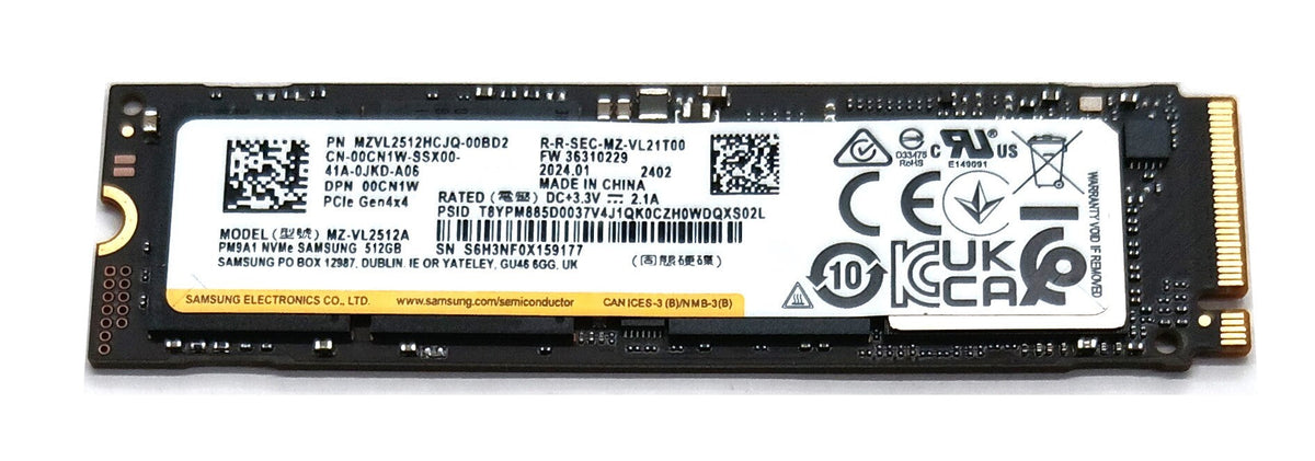 Dell 0CN1W (Samsung MZVL2512HCJQ-00BD2) M Key Solid State Drive