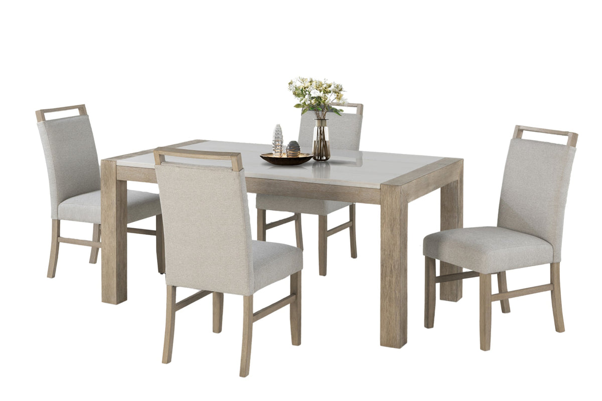 Andrea Mesa de Comedor con 4 Sillas