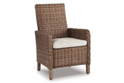 Beachcroft Mesa Rectangular Exterior & 2 Sillas con Bench